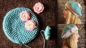 crocheted bubble hat