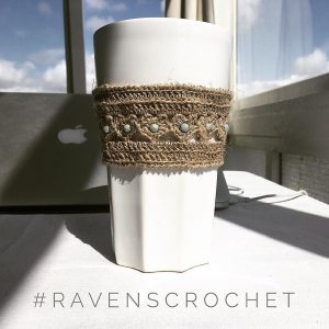Crocheted cup sleeve
