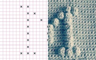 Crocheted bib with Initial