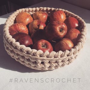 Crocheted Fruit basket