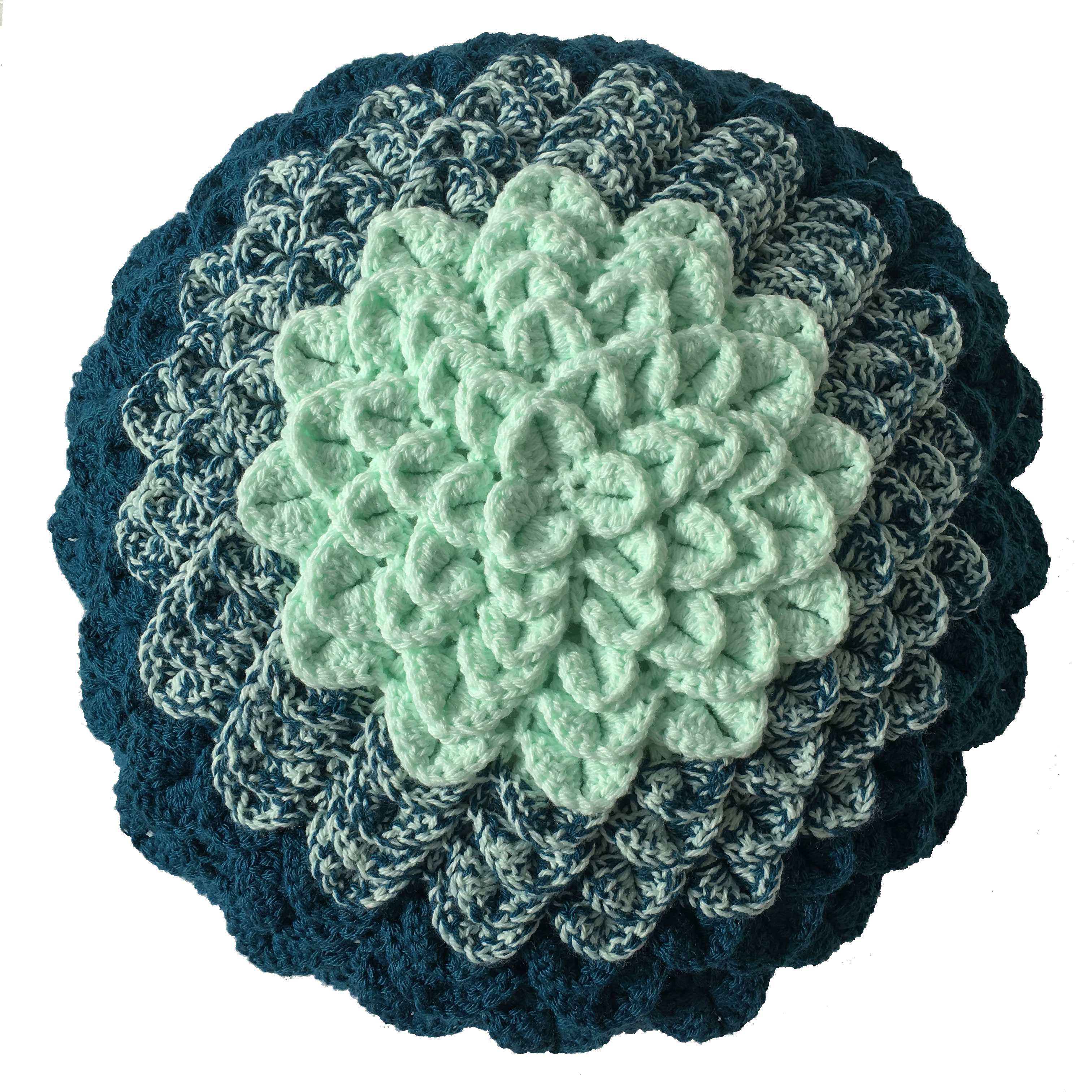 Crocheted Succulent Cushion