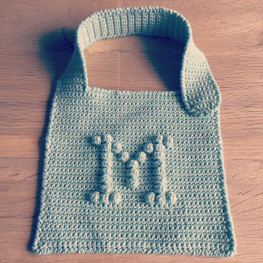 Crocheted bib