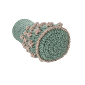 crocheted bolster cushion