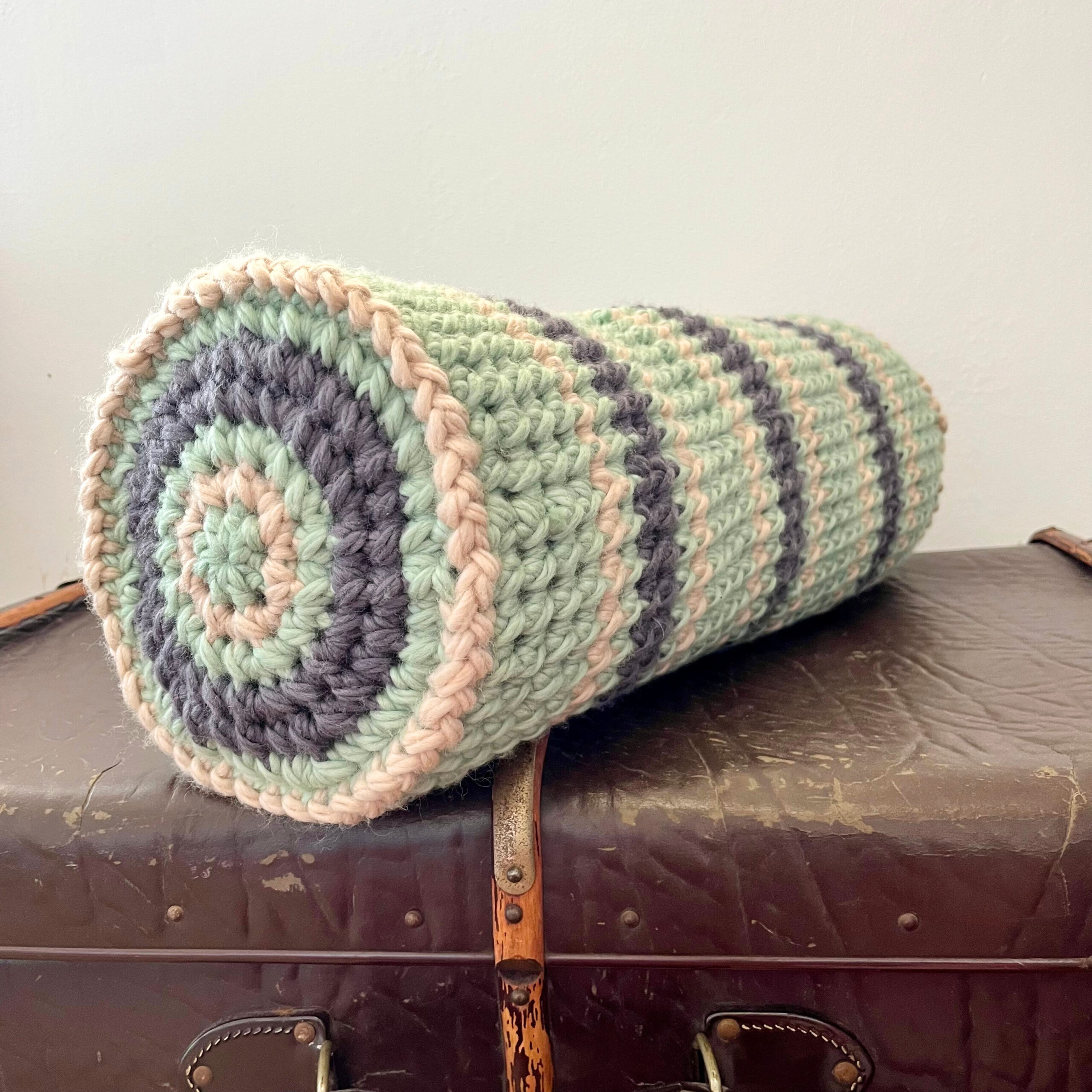 Crocheted Bolster Cushion